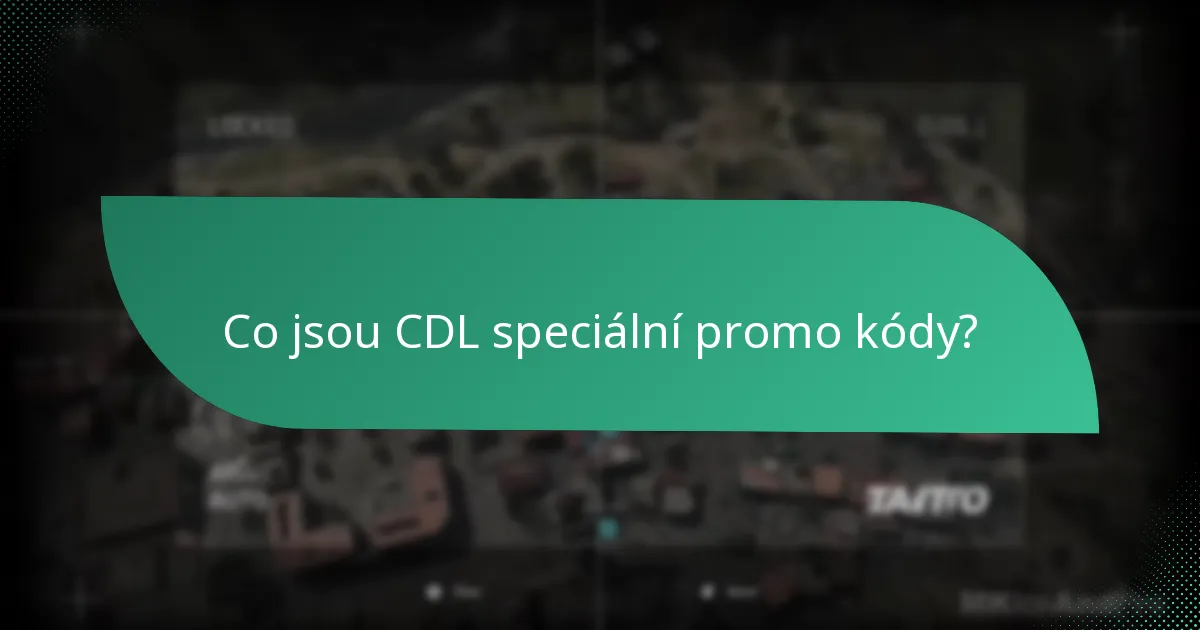 Jak mohu uplatnit CDL promo kódy?