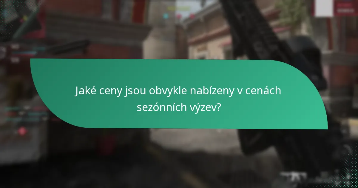 Kdy se konají sezónní události a výzvy?