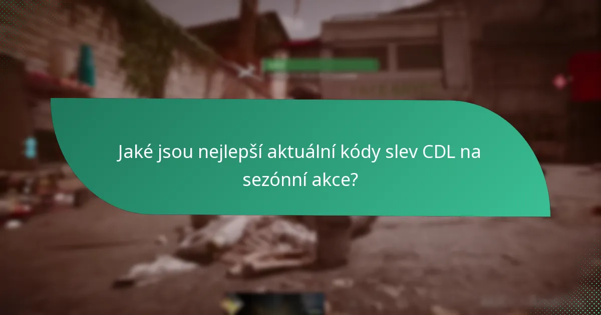 Jaké události spouštějí kódy slev CDL na sezónní akce?